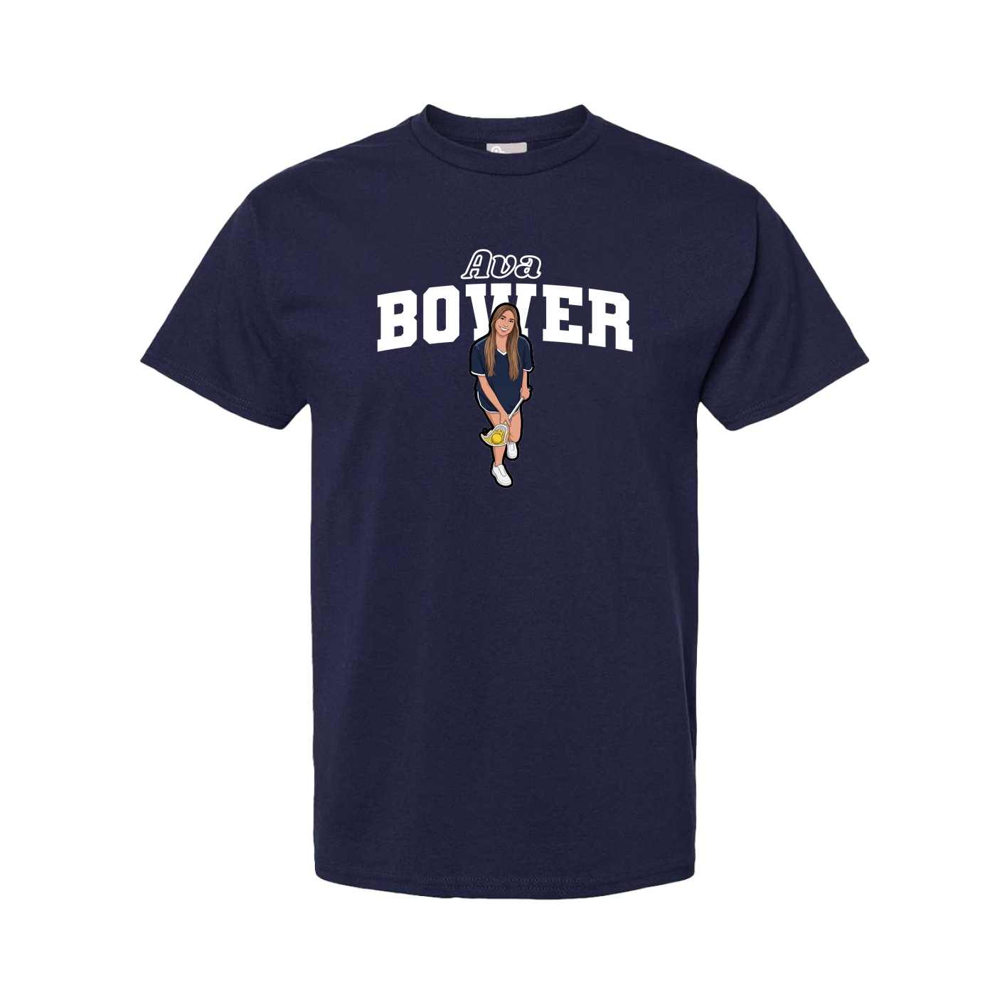 Youth Tee — Name Arch in Navy