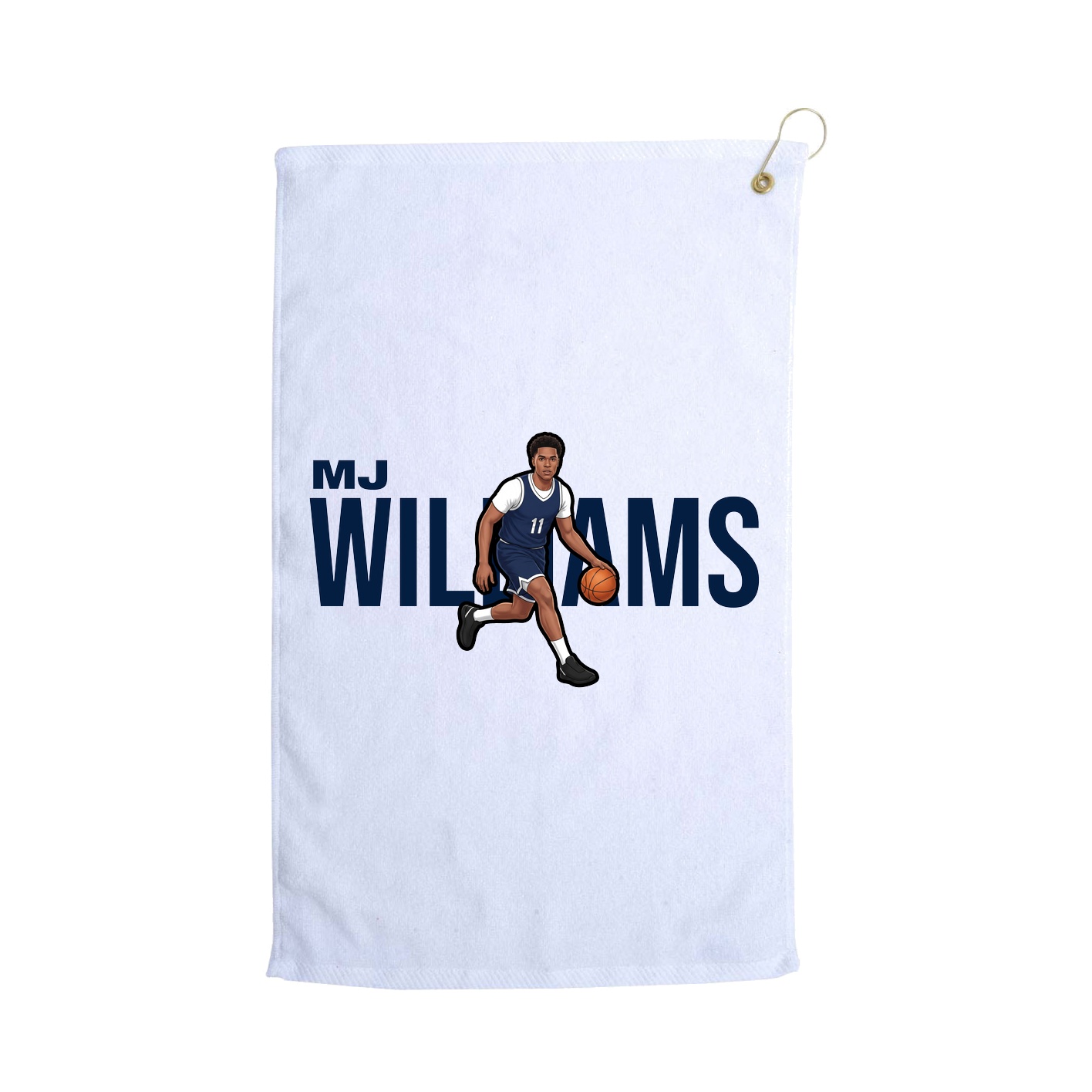 Golf Towel — Player Name in White