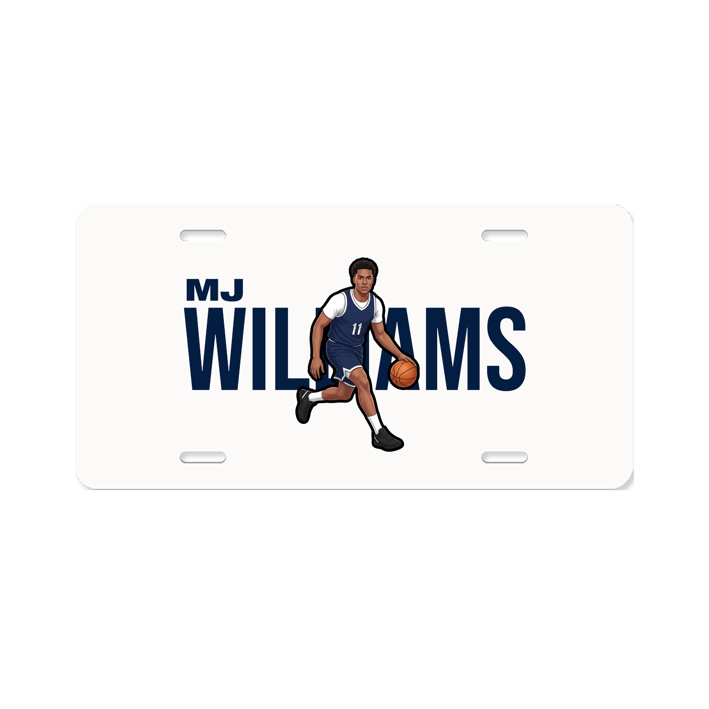 License Plate — Player Name in Classic