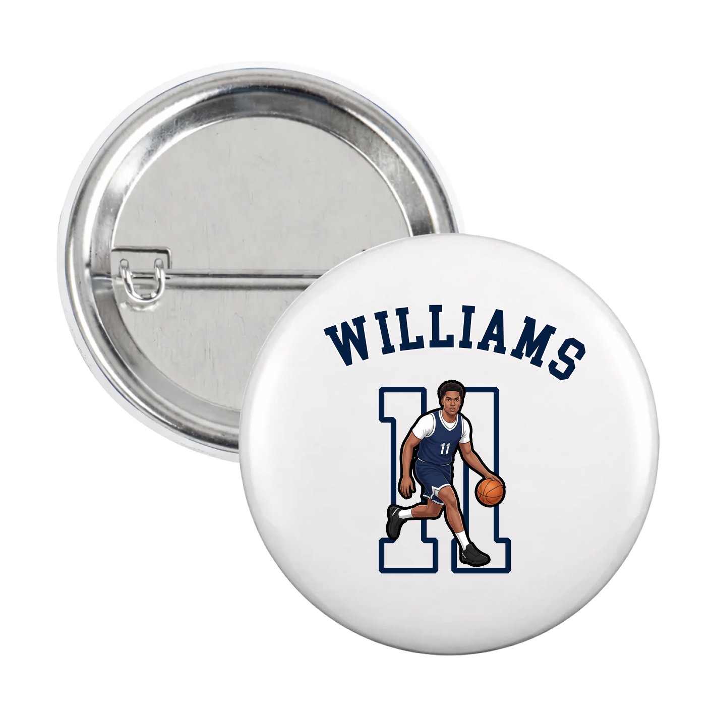 Game Day Button — Shirsey Arch in White