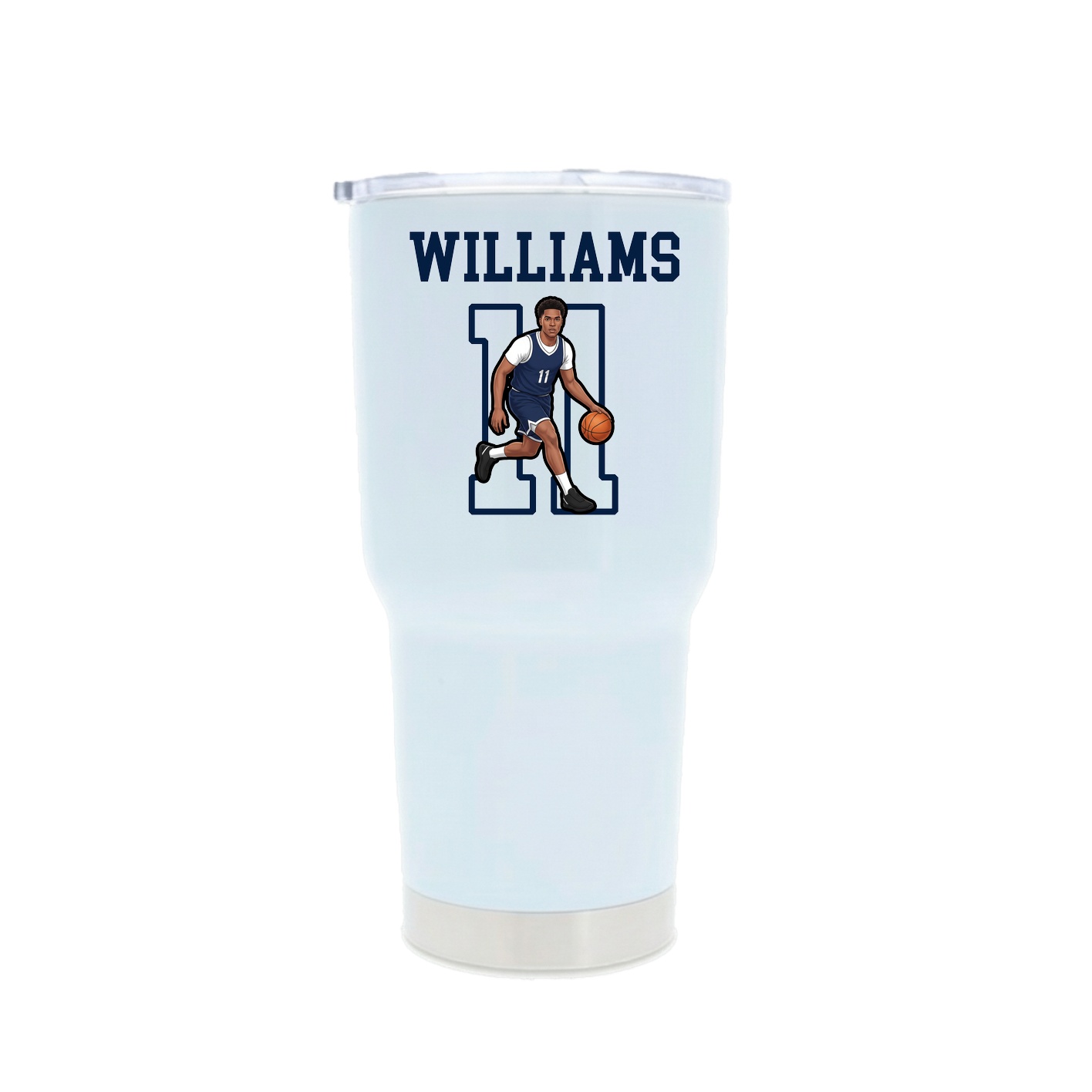 30oz Stainless Steel Tumbler — Shirsey in White