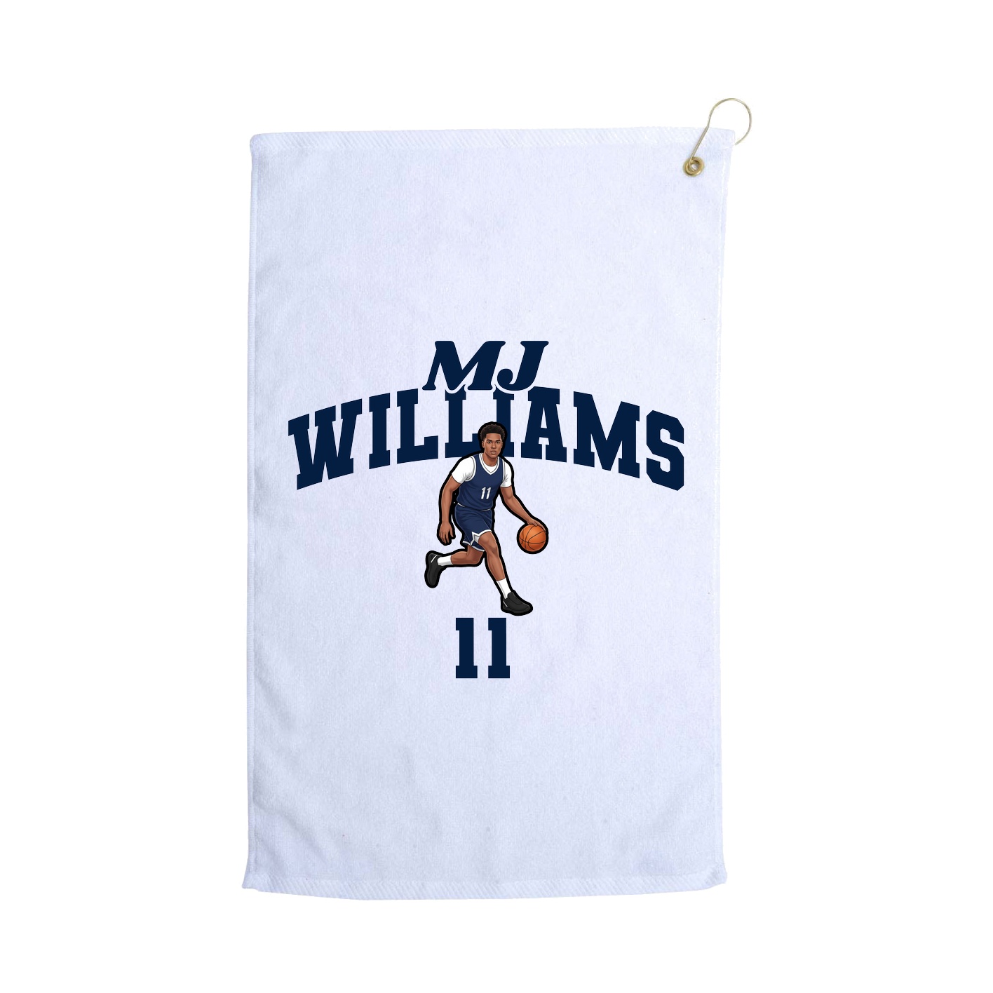 Golf Towel — Signature Arch in White