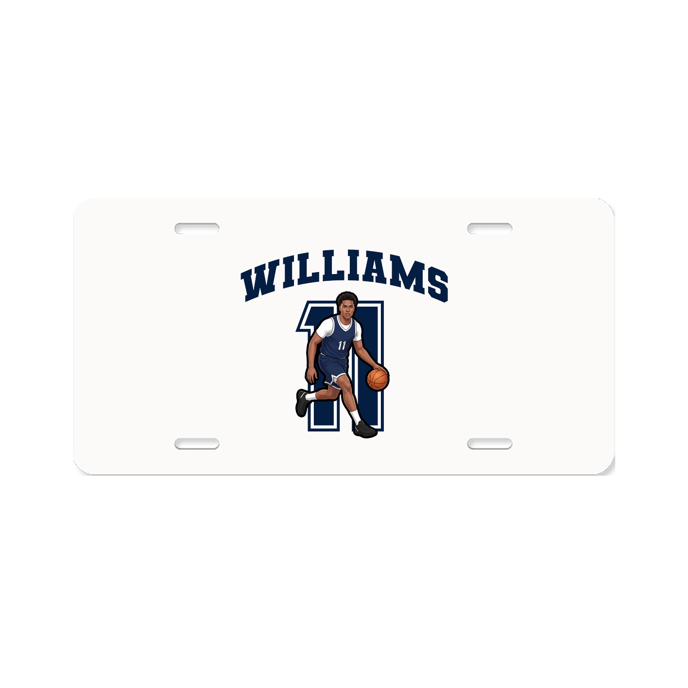 License Plate — Number in Classic