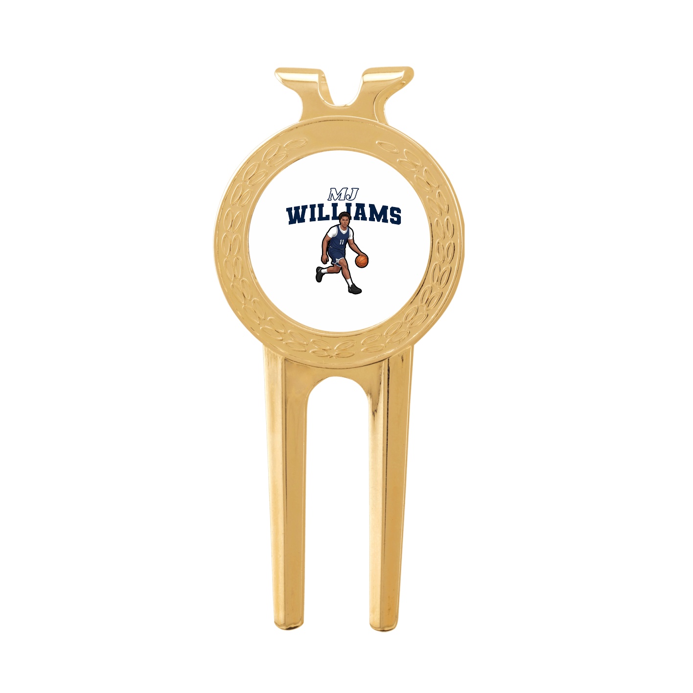 Divot Tool with Ball Marker — Name Arch in Classic