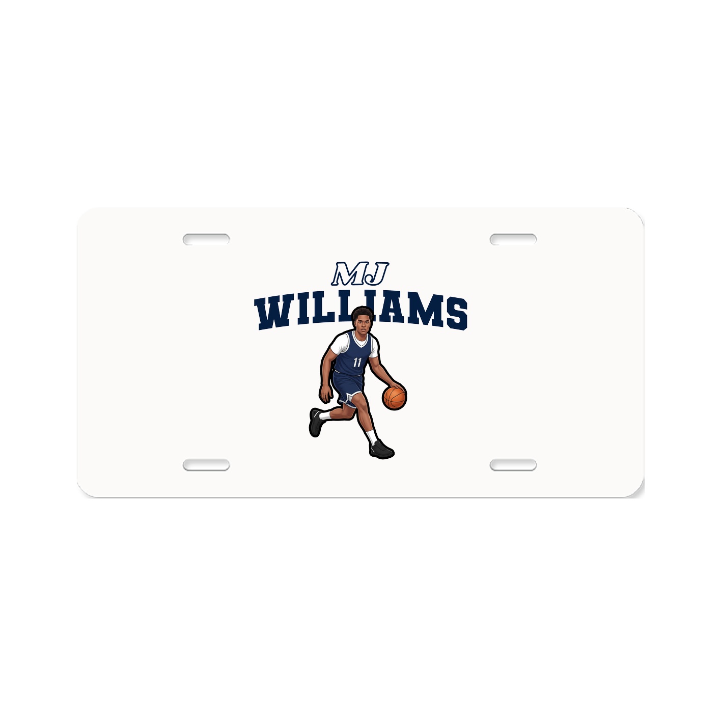 License Plate — Name Arch in Classic