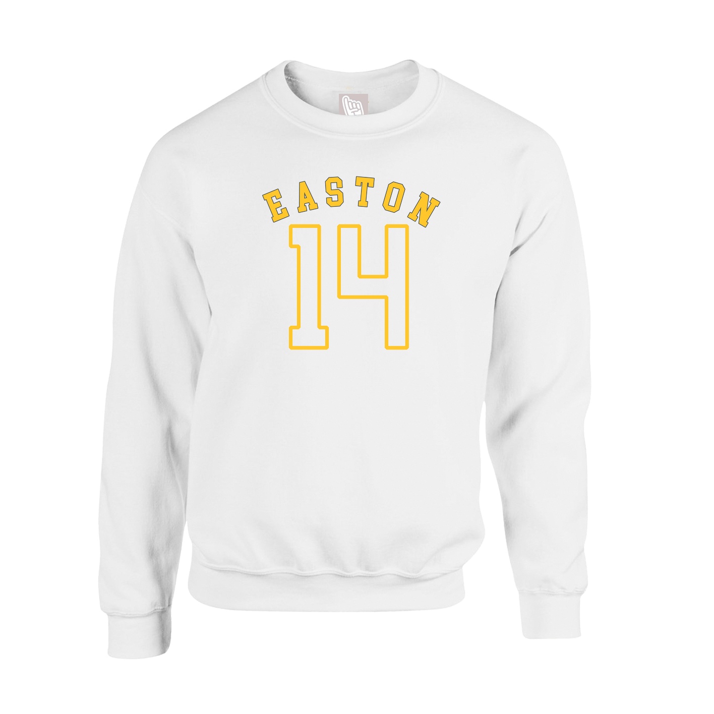 Fleece Crew — Shirsey Arch in White