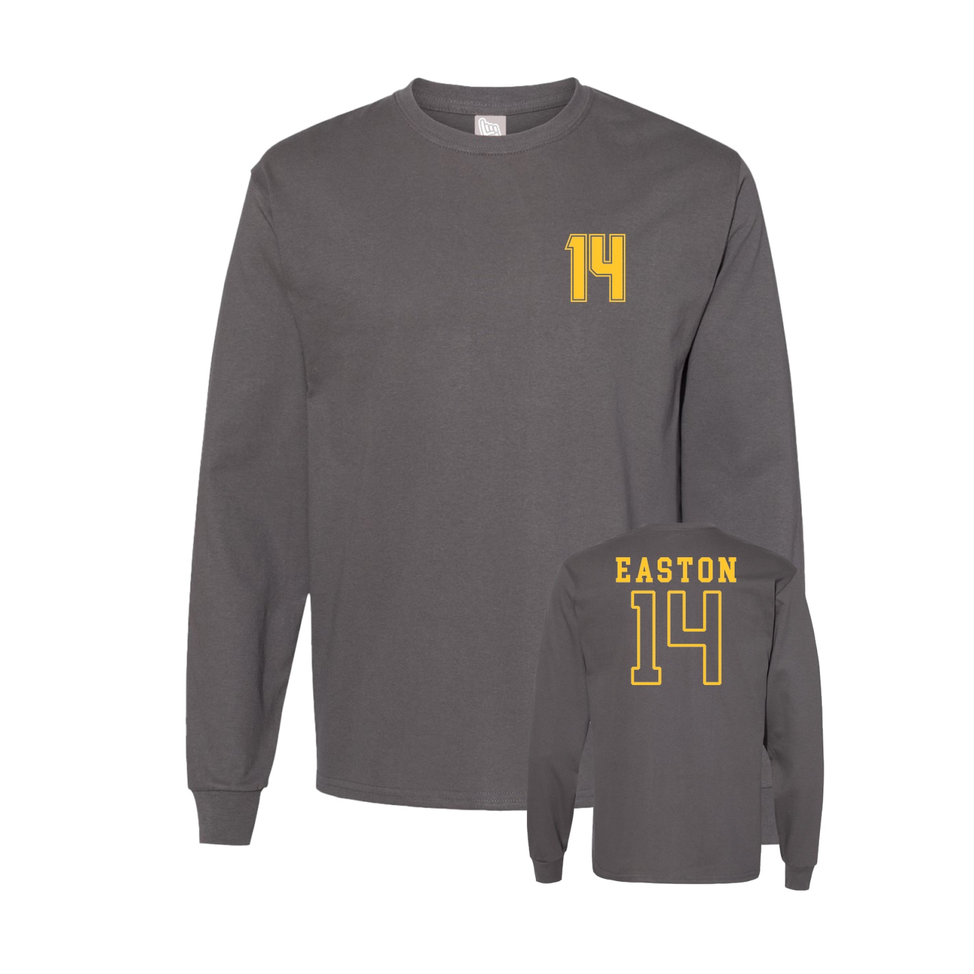 Long Sleeve Tee — Chest Back in Grey
