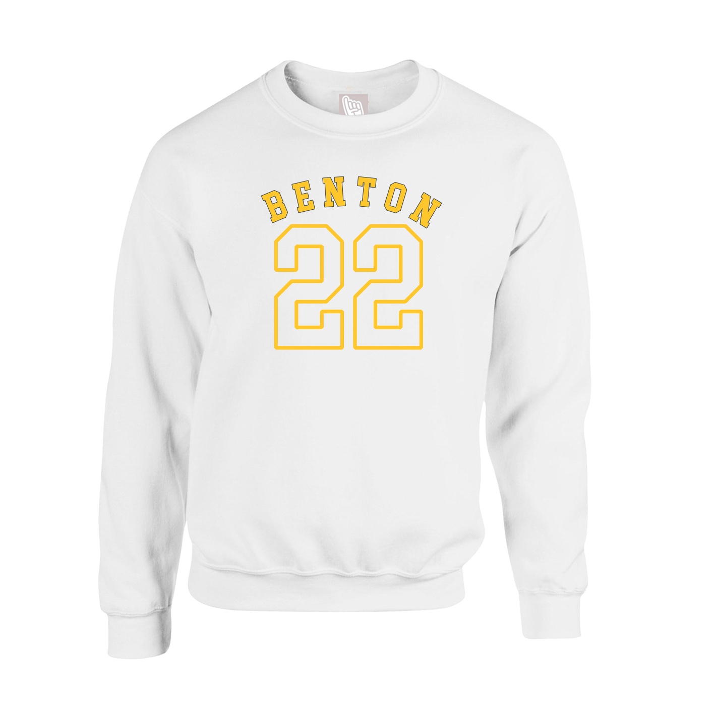 Fleece Crew — Shirsey Arch in White