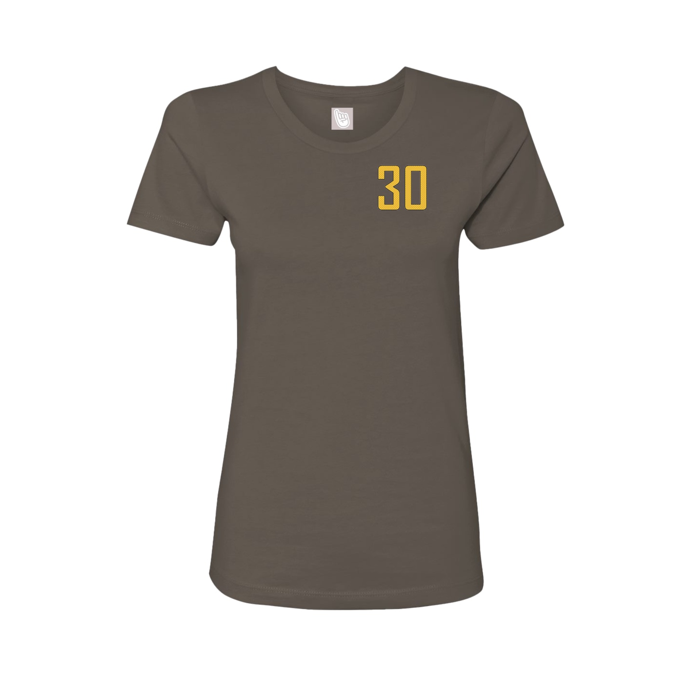 Fitted Women's Tee — Front Shirsy in Grey