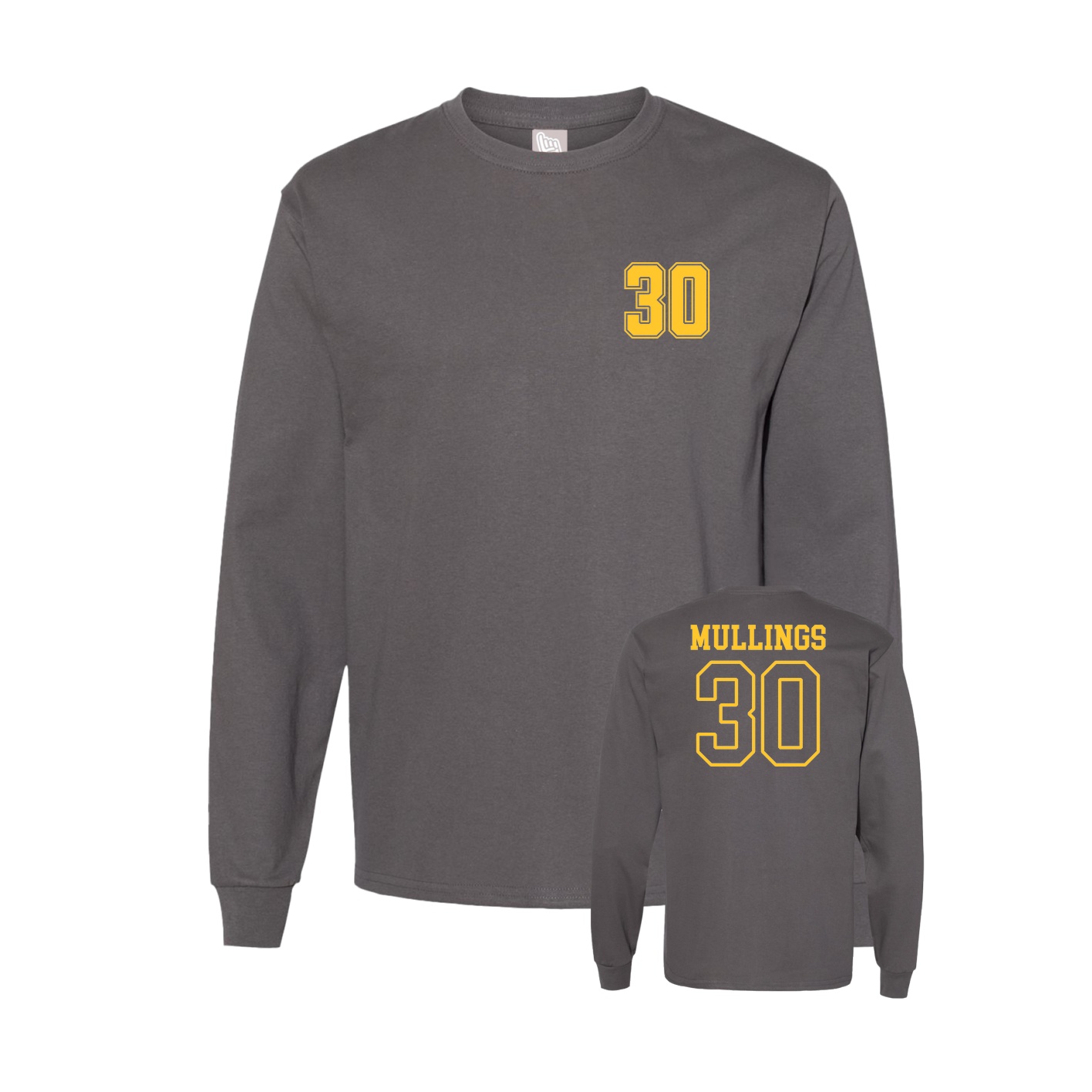 Long Sleeve Tee — Chest Back in Grey