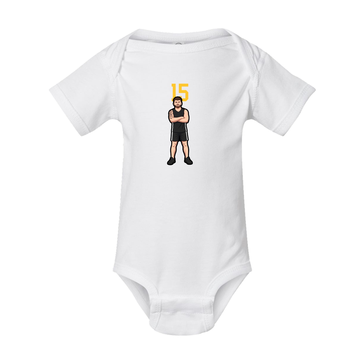 Baby Onesie — Number Top in White
