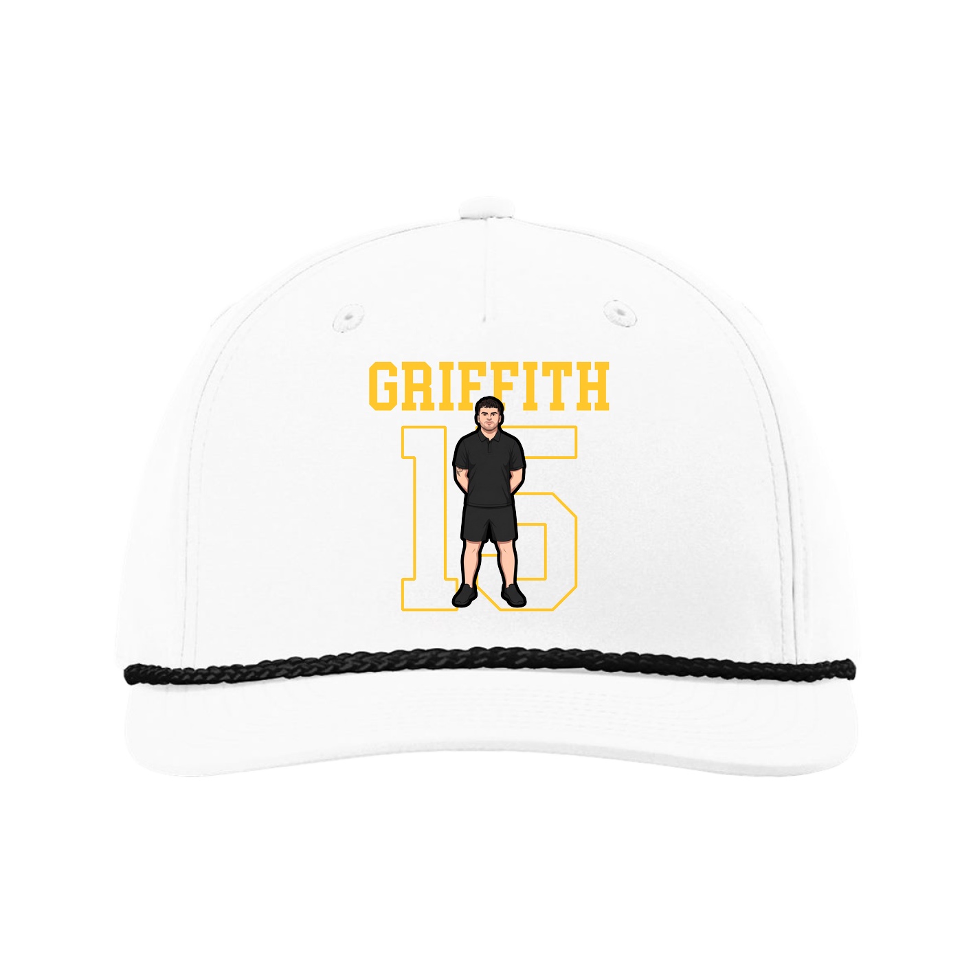 Five-Panel Classic Rope Cap — Shirsey in White