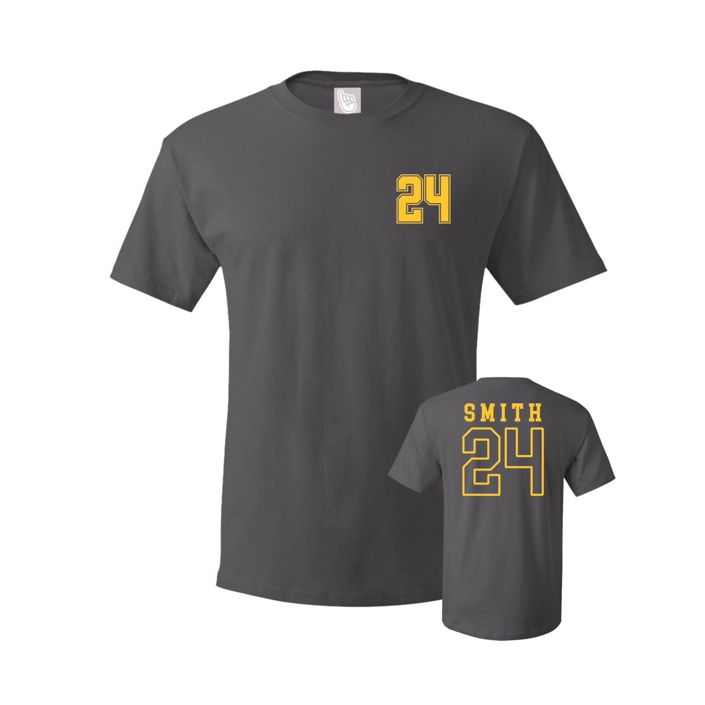 Tee — Chest Back in Grey