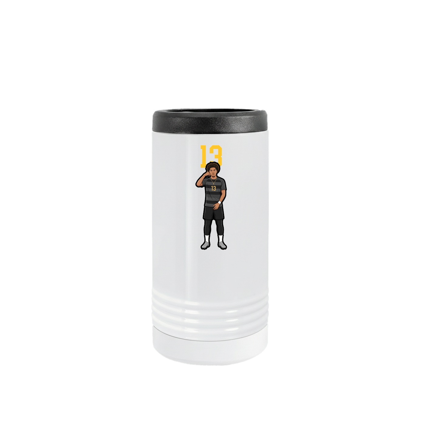 Slim Beverage Holder — Number Top in White