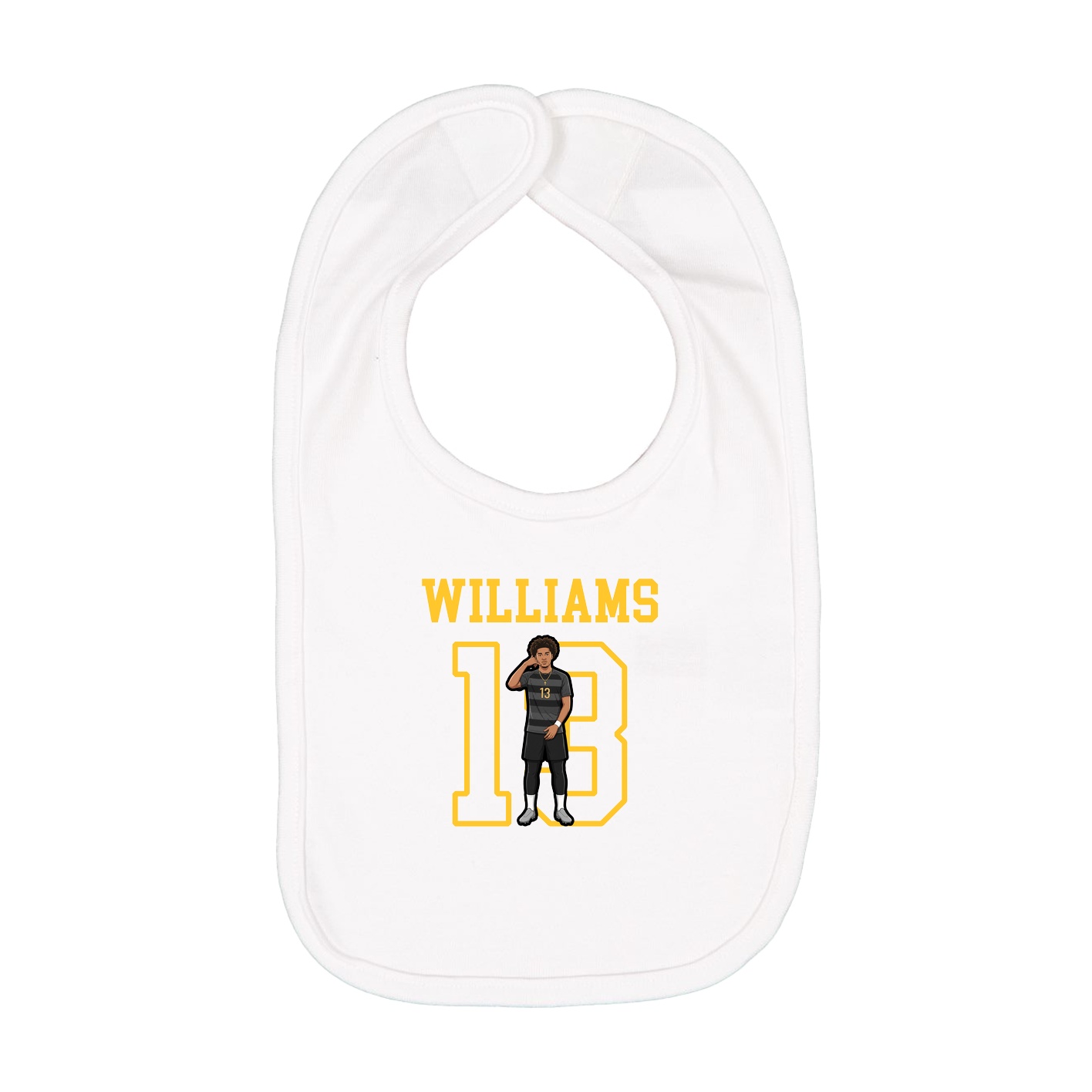 Infant Bib — Shirsey in White