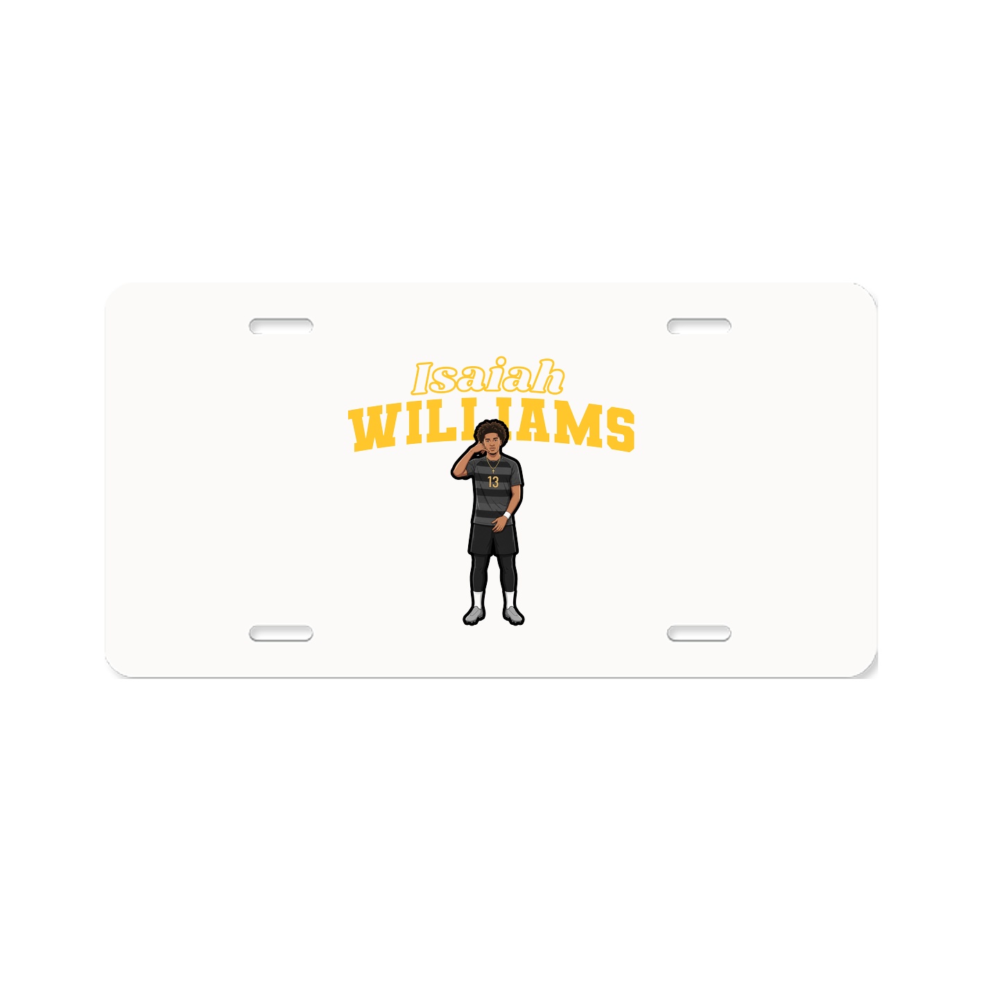 License Plate — Name Arch in Classic