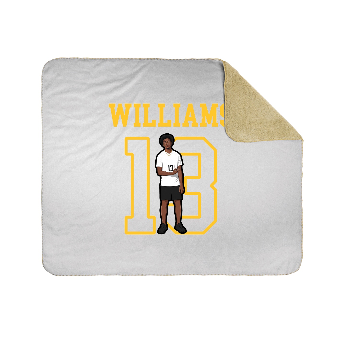 Throw Blanket — Shirsey in White