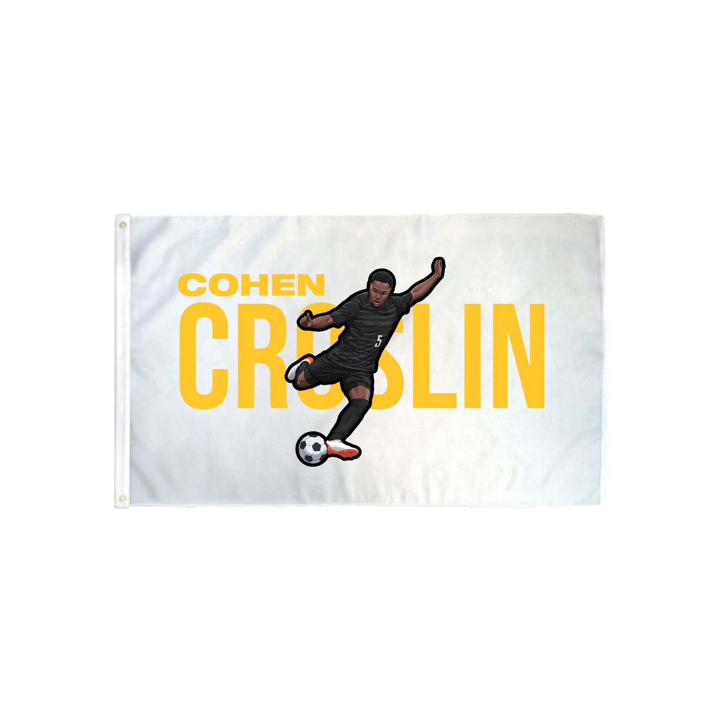 3x5 Flag — Player Name in Classic