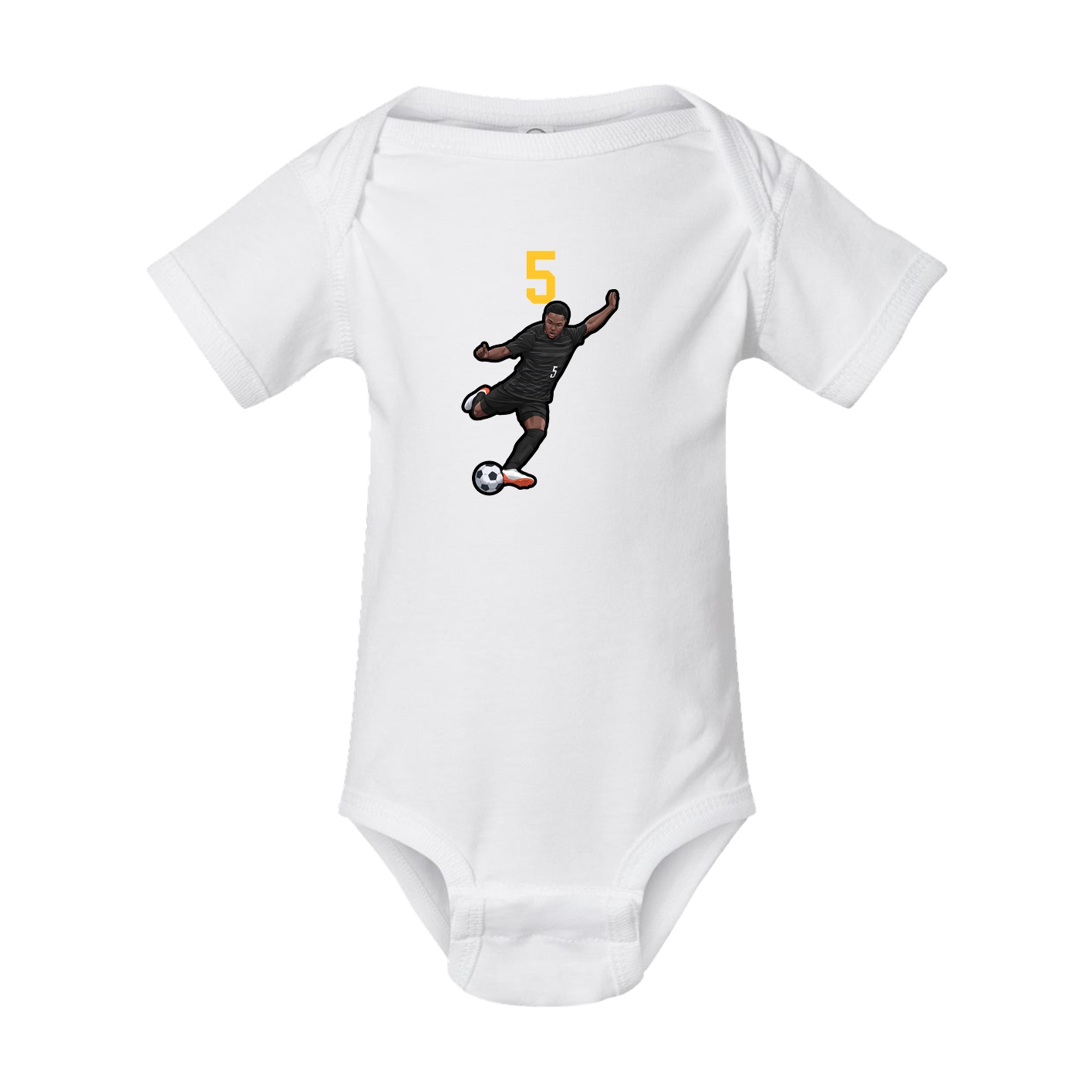 Baby Onesie — Number Top in White