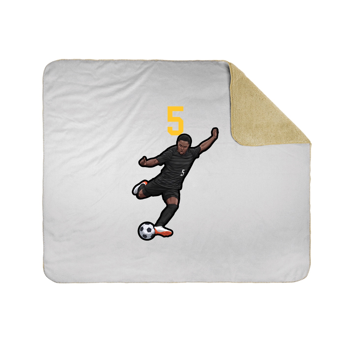 Throw Blanket — Number Top in White