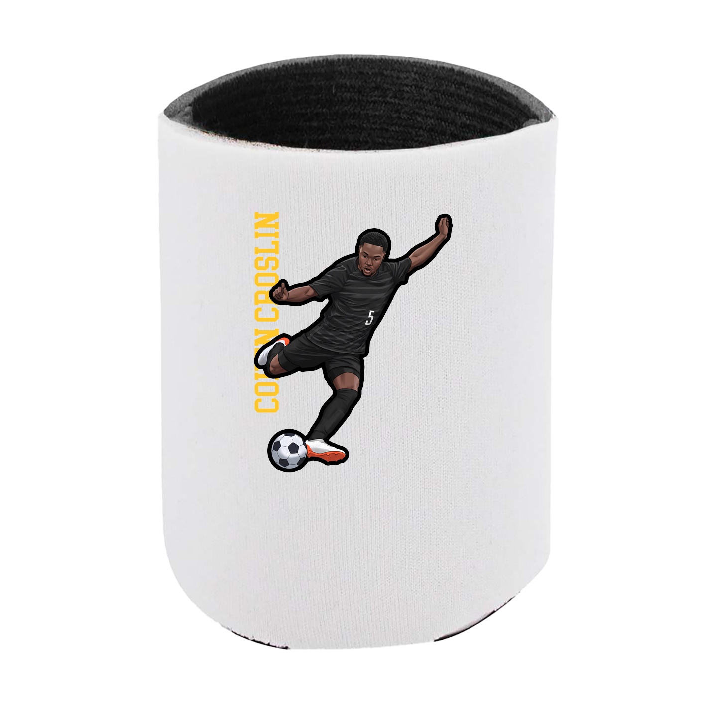 Can Holder — Name Vertical in White