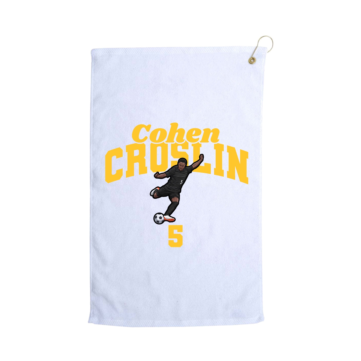 Golf Towel — Signature Arch in White
