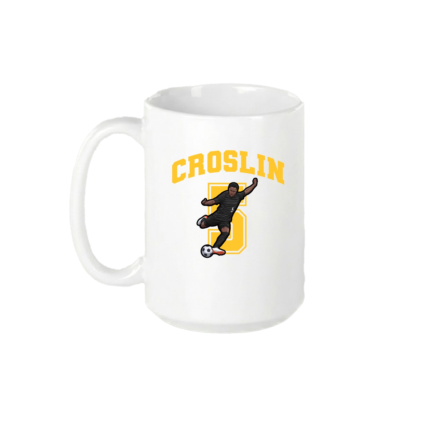 15oz Coffee Mug — Number in White