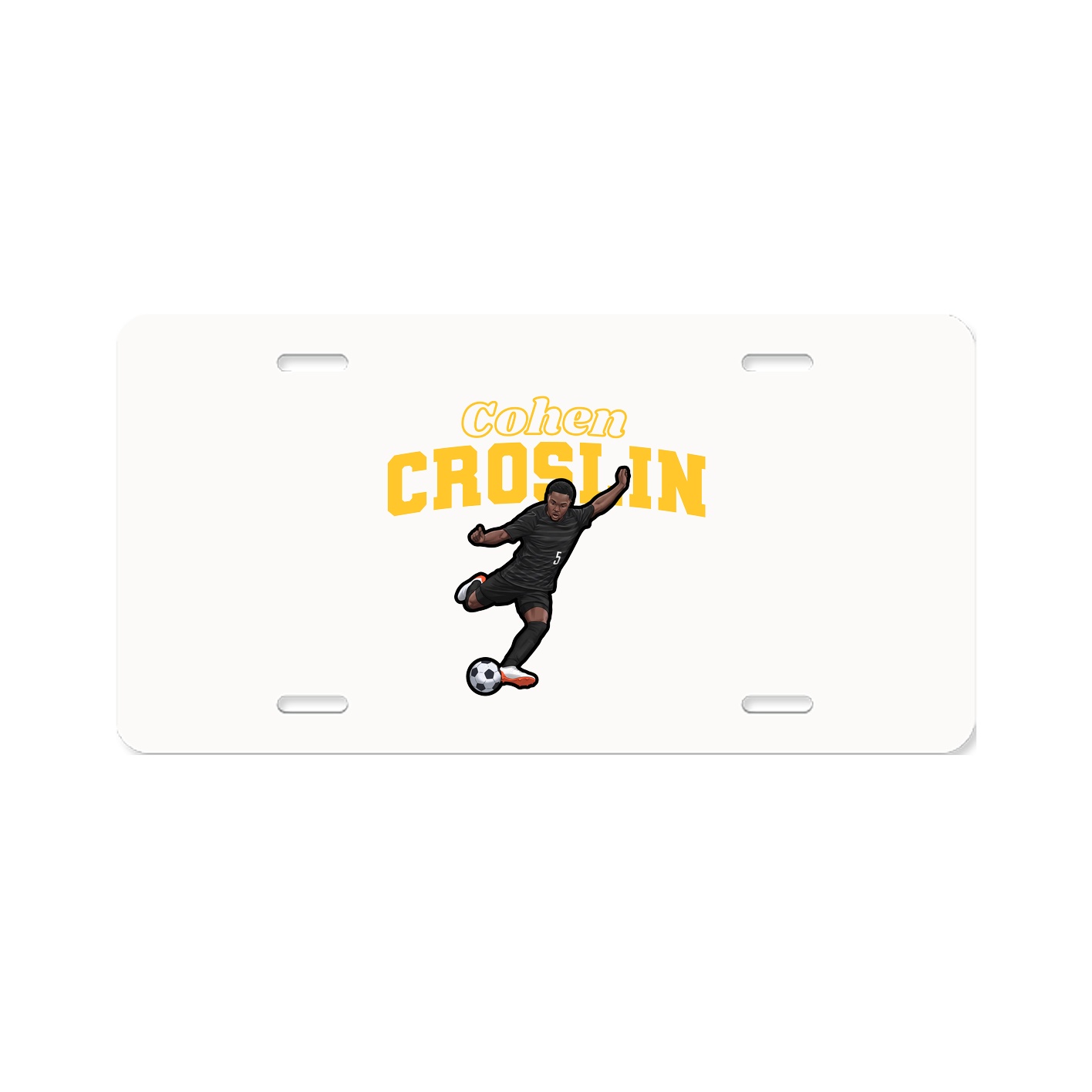 License Plate — Name Arch in Classic