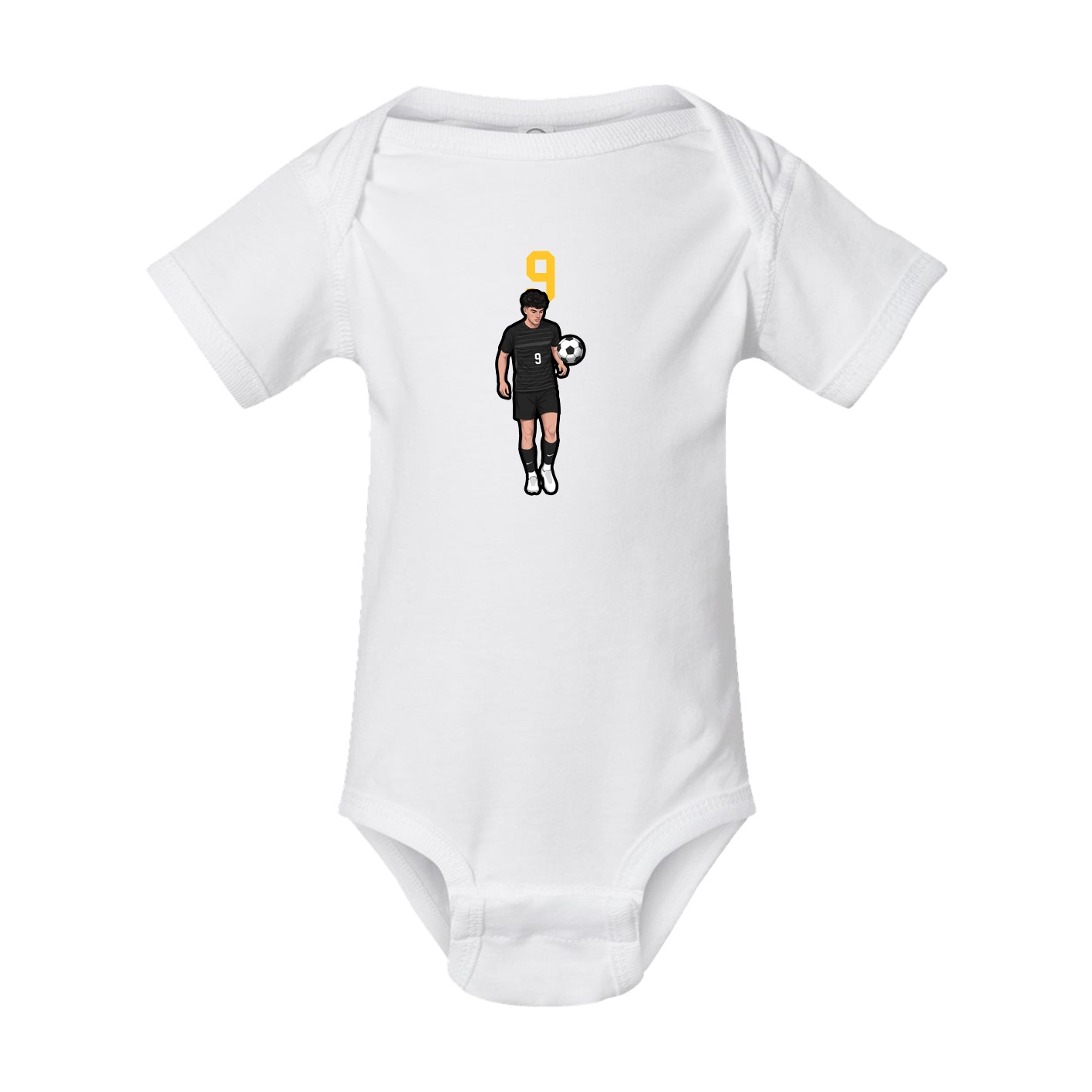 Baby Onesie — Number Top in White