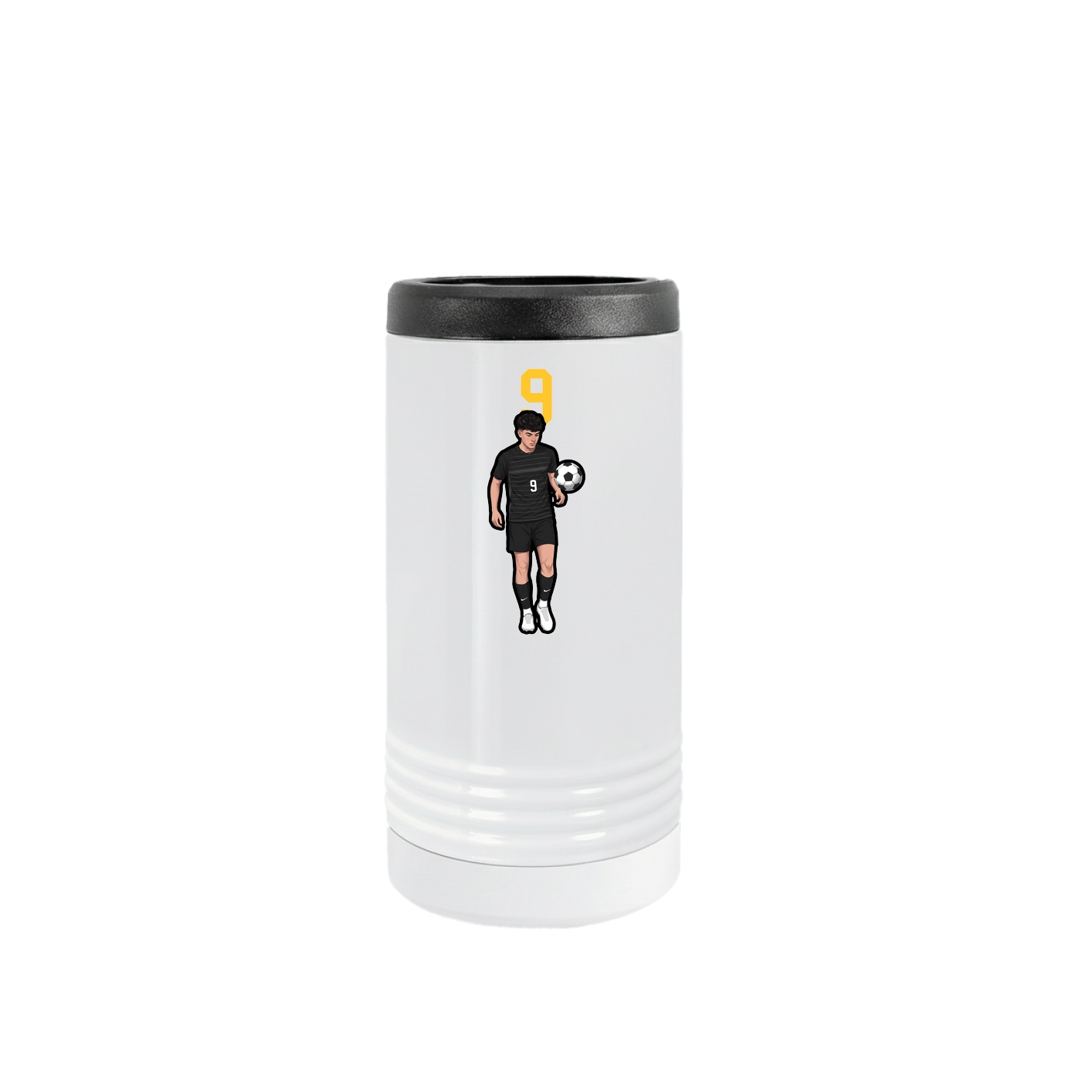 Slim Beverage Holder — Number Top in White
