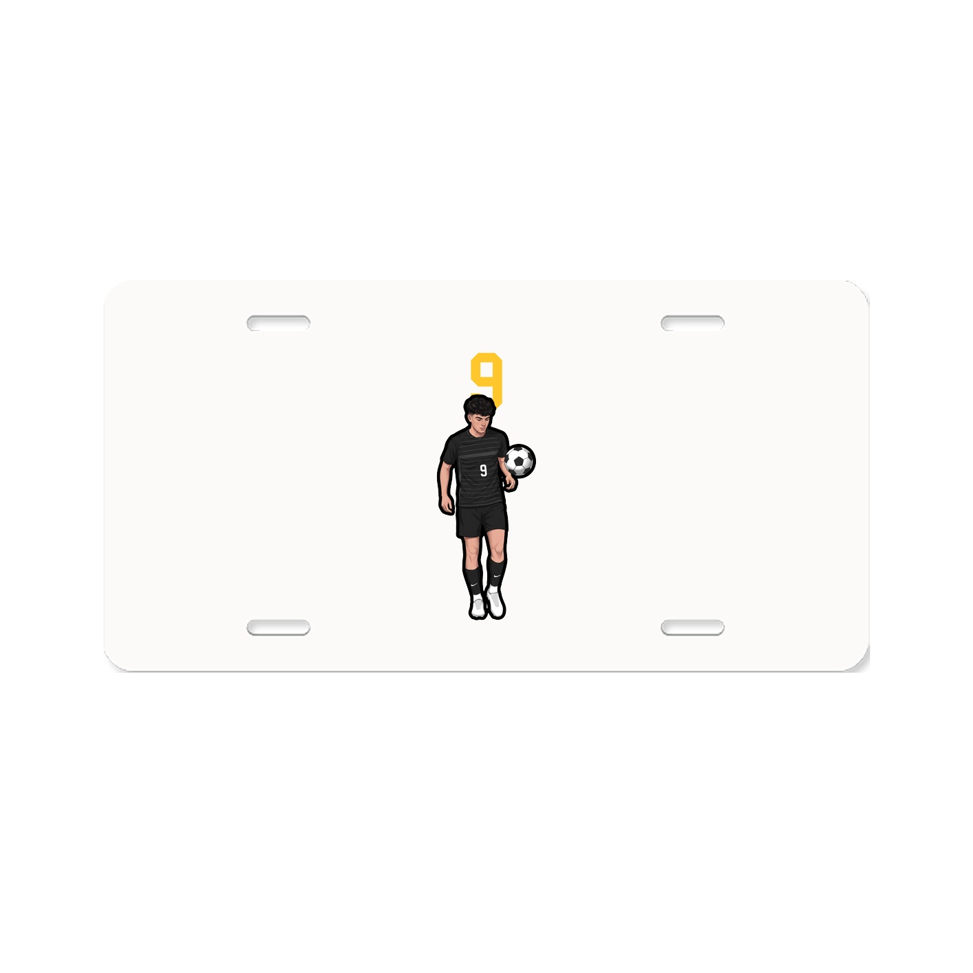 License Plate — Number Top in Classic