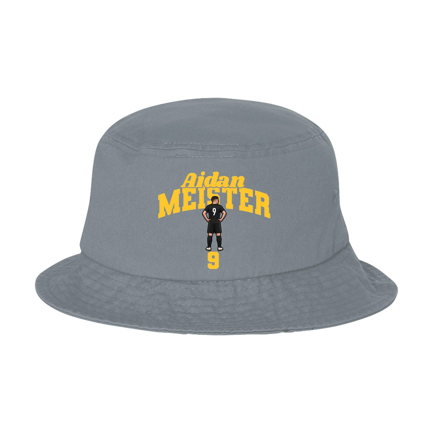 Bucket Cap — Signature Arch in Grey
