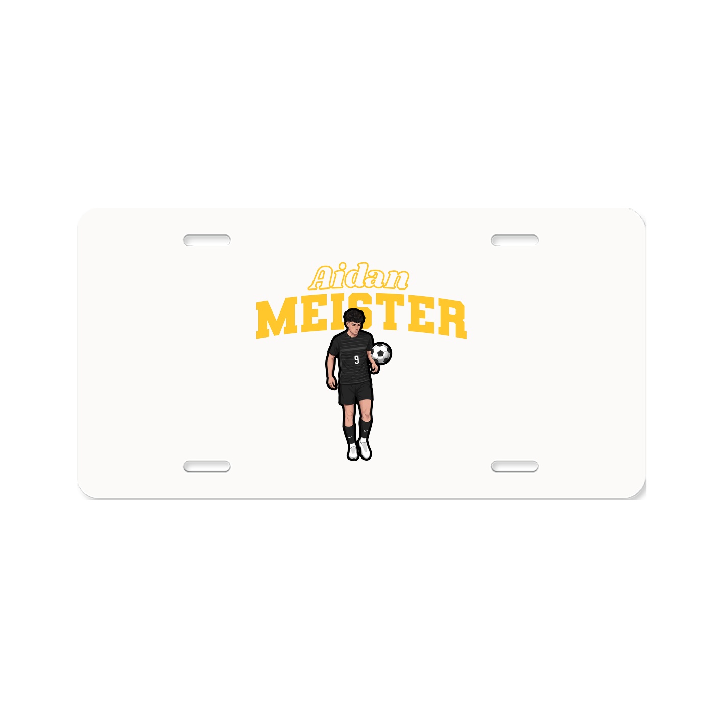 License Plate — Name Arch in Classic