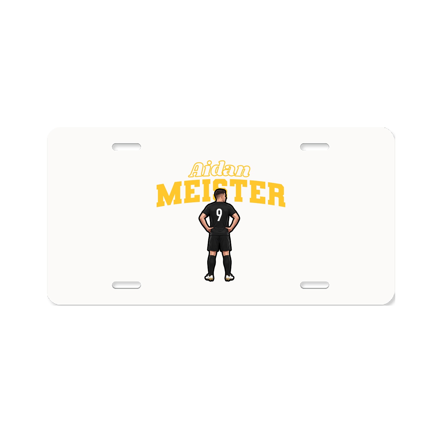 License Plate — Name Arch in Classic