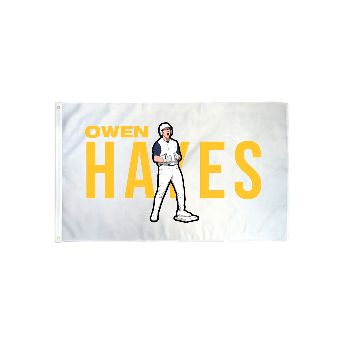 3x5 Flag — Player Name in Classic