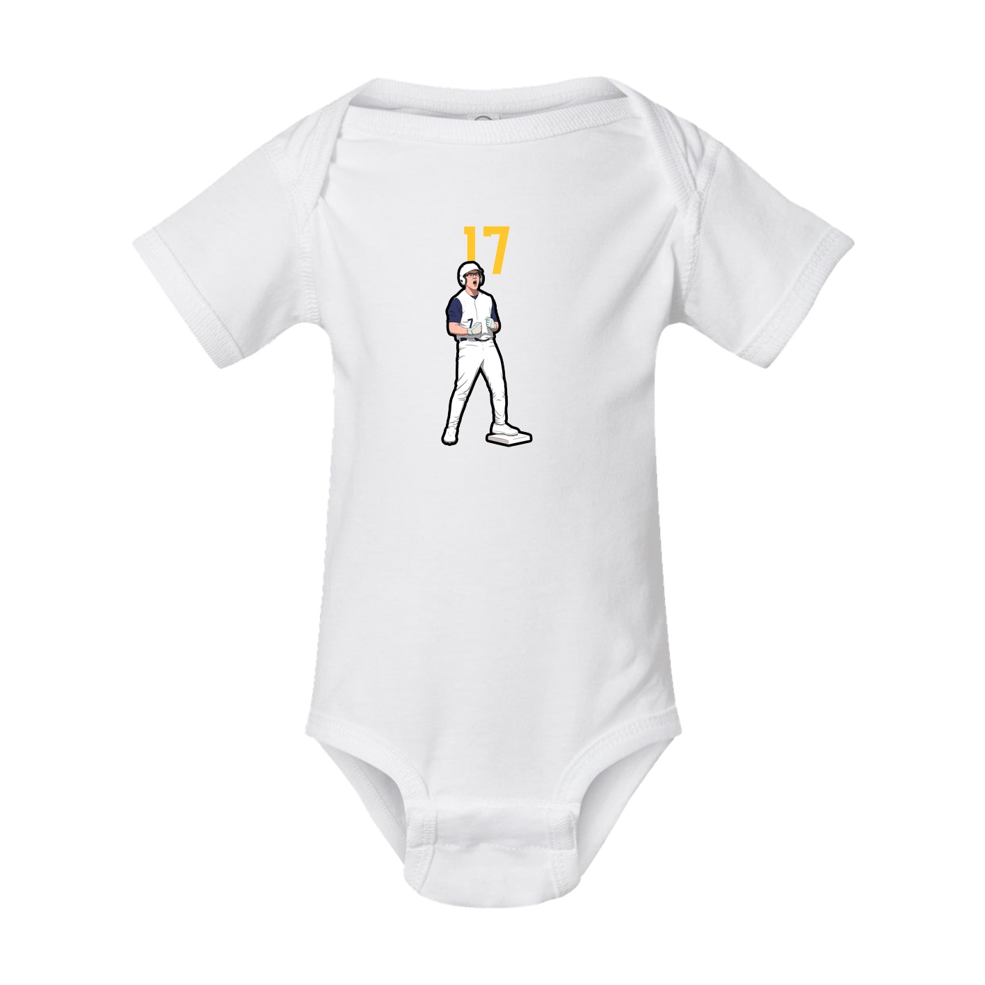 Baby Onesie — Number Top in White