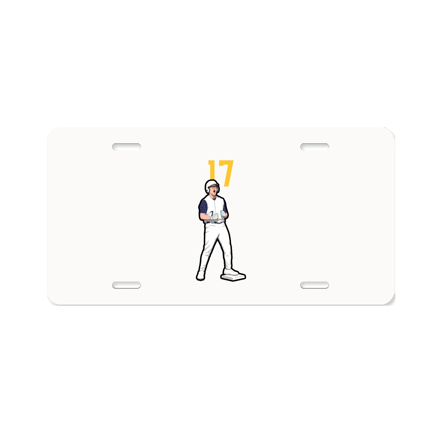 License Plate — Number Top in Classic