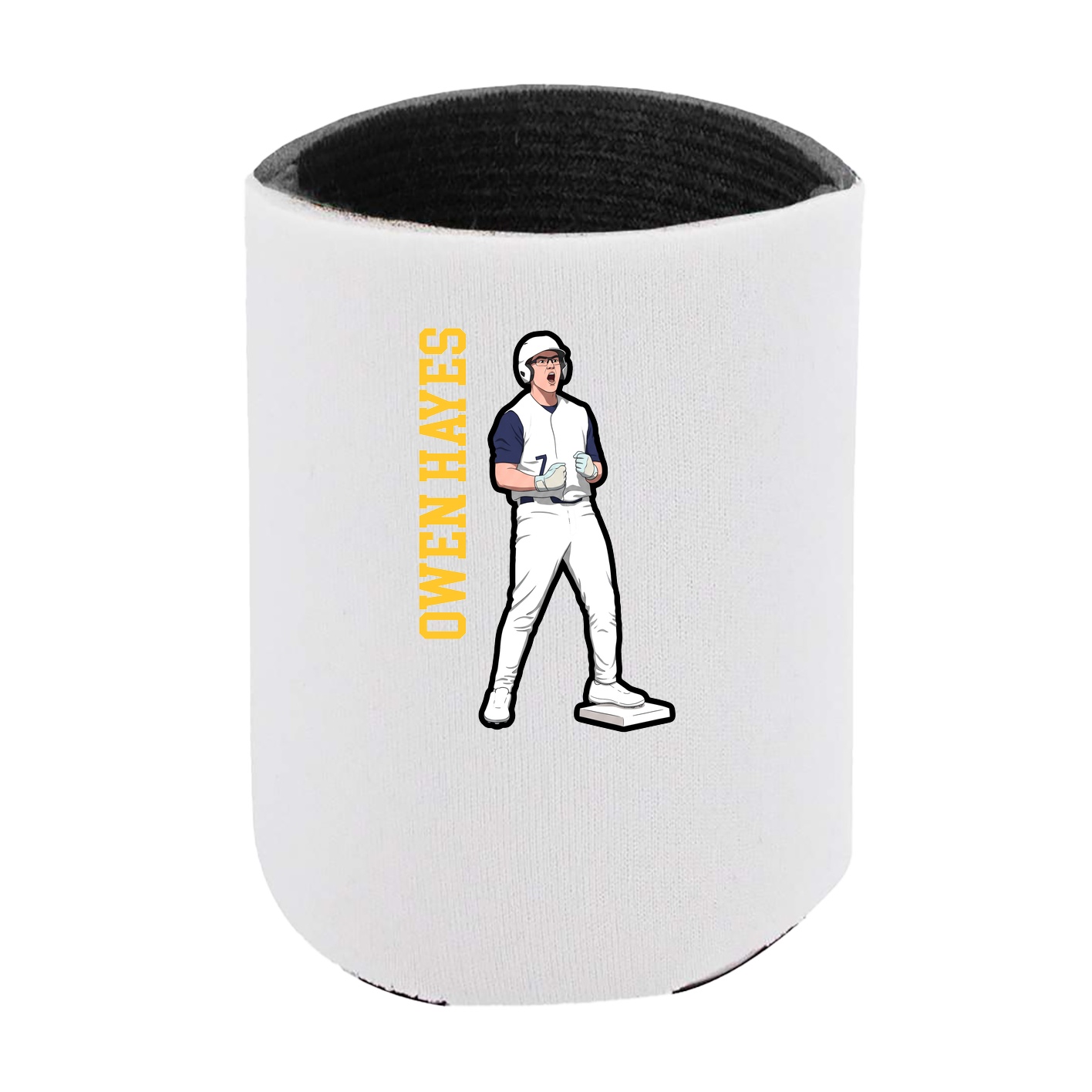Can Holder — Name Vertical in White