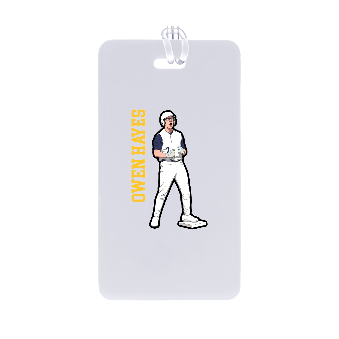 Bag Tag — Name Vertical in Classic