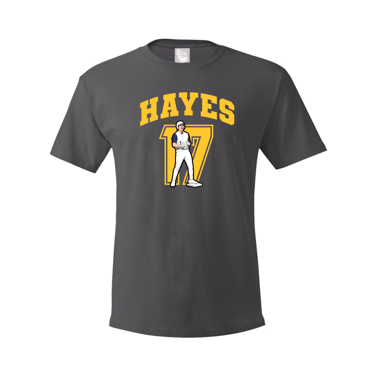 Youth Tee — Number in Grey