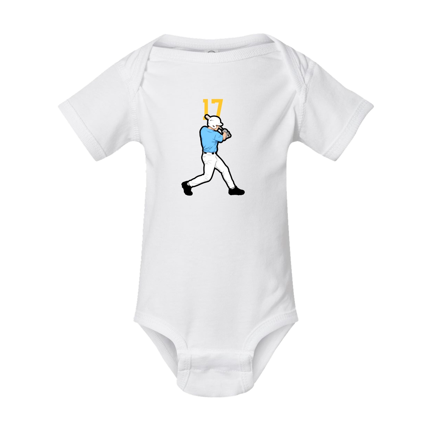 Baby Onesie — Number Top in White