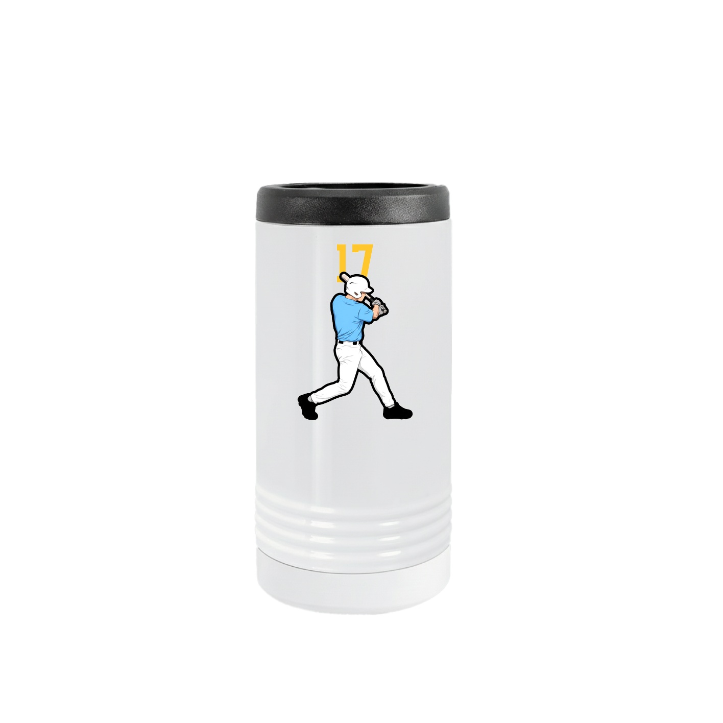 Slim Beverage Holder — Number Top in White