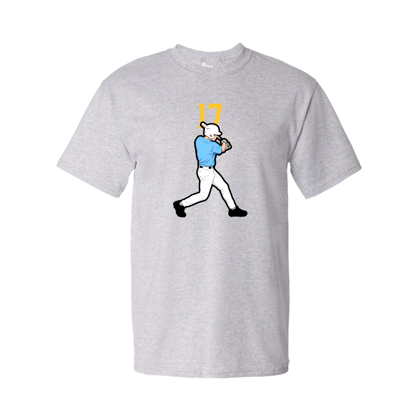 Youth Tee — Number Top in Grey