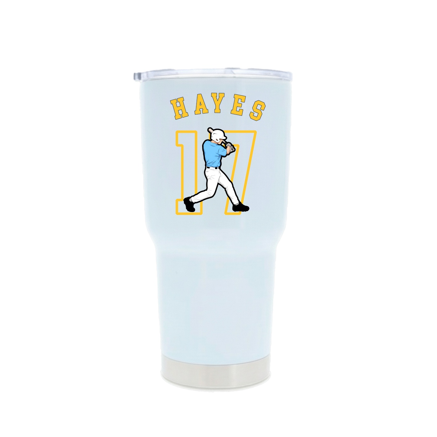30oz Stainless Steel Tumbler — Shirsey Arch in White