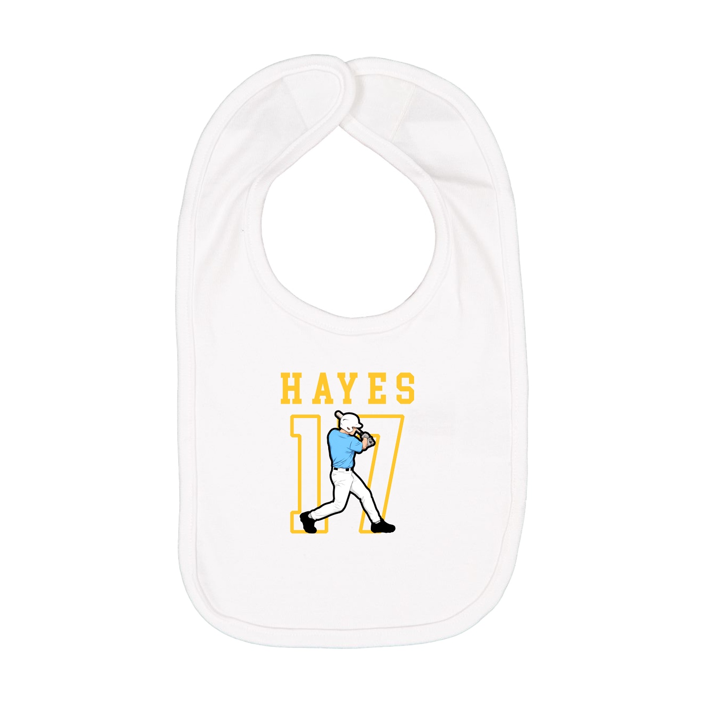 Infant Bib — Shirsey in White