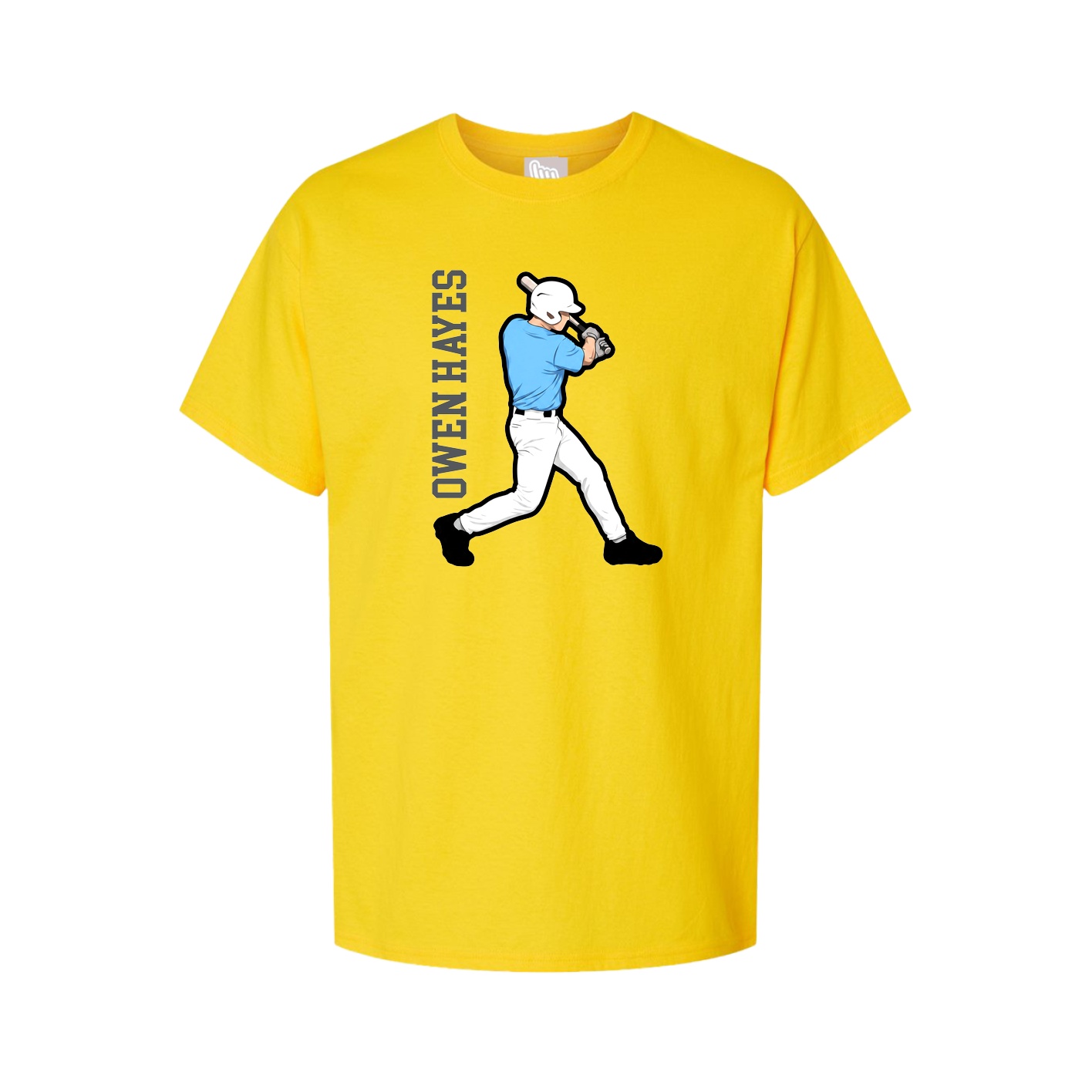 Tee — Name Vertical in Gold