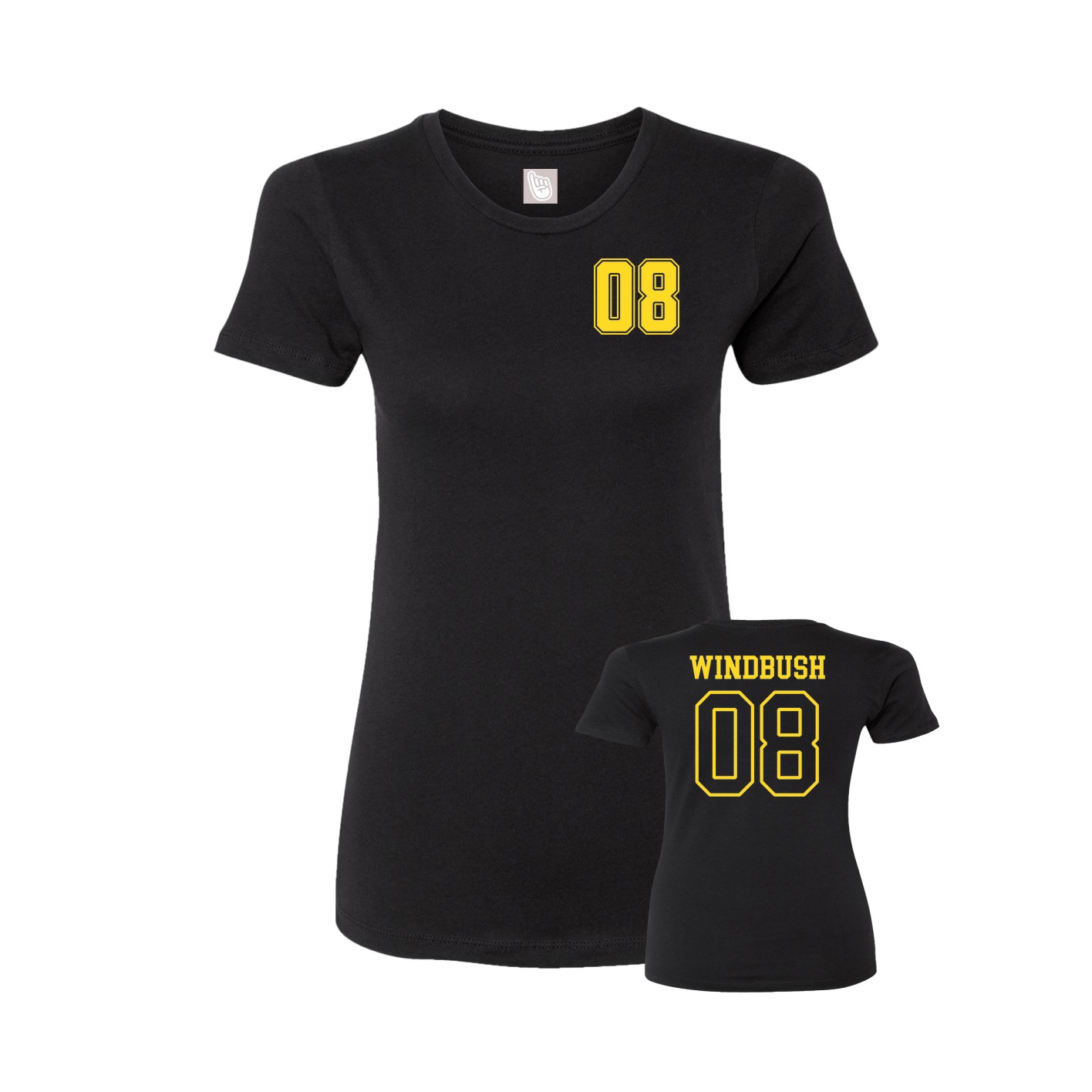 Womens Tee — Chest Back in Black