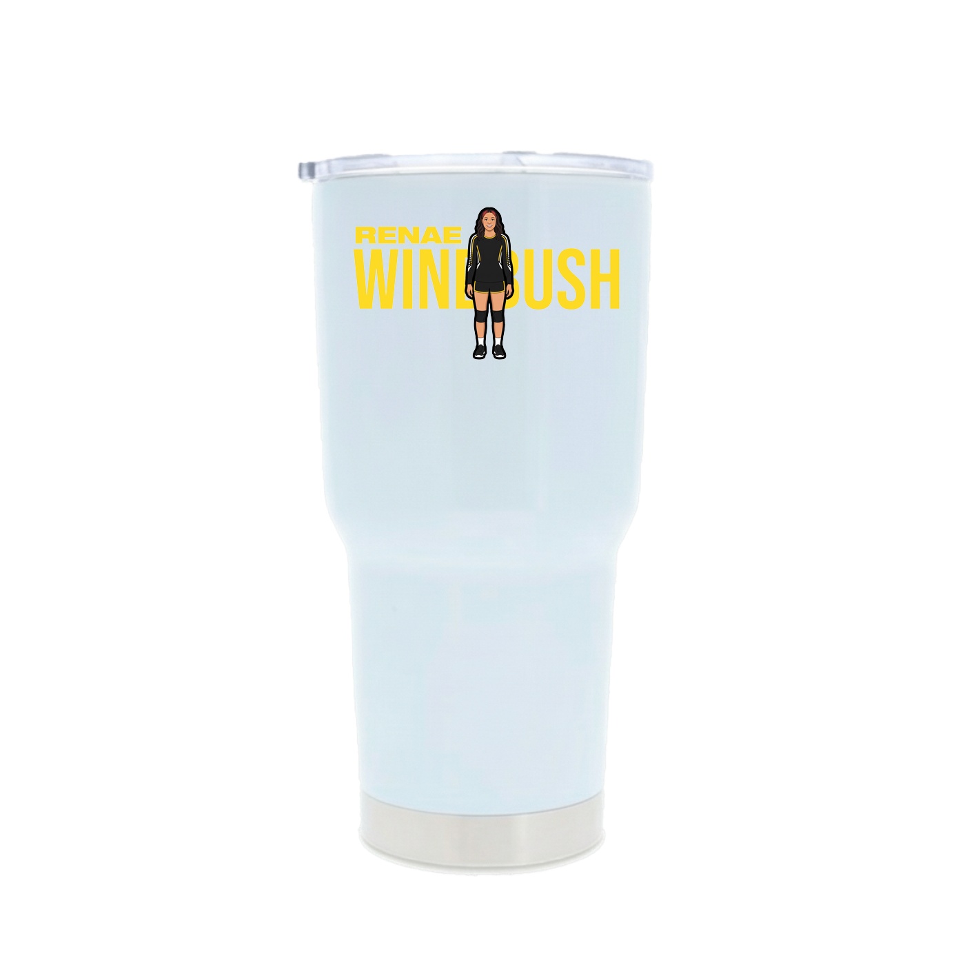 30oz Stainless Steel Tumbler — Player Name in White