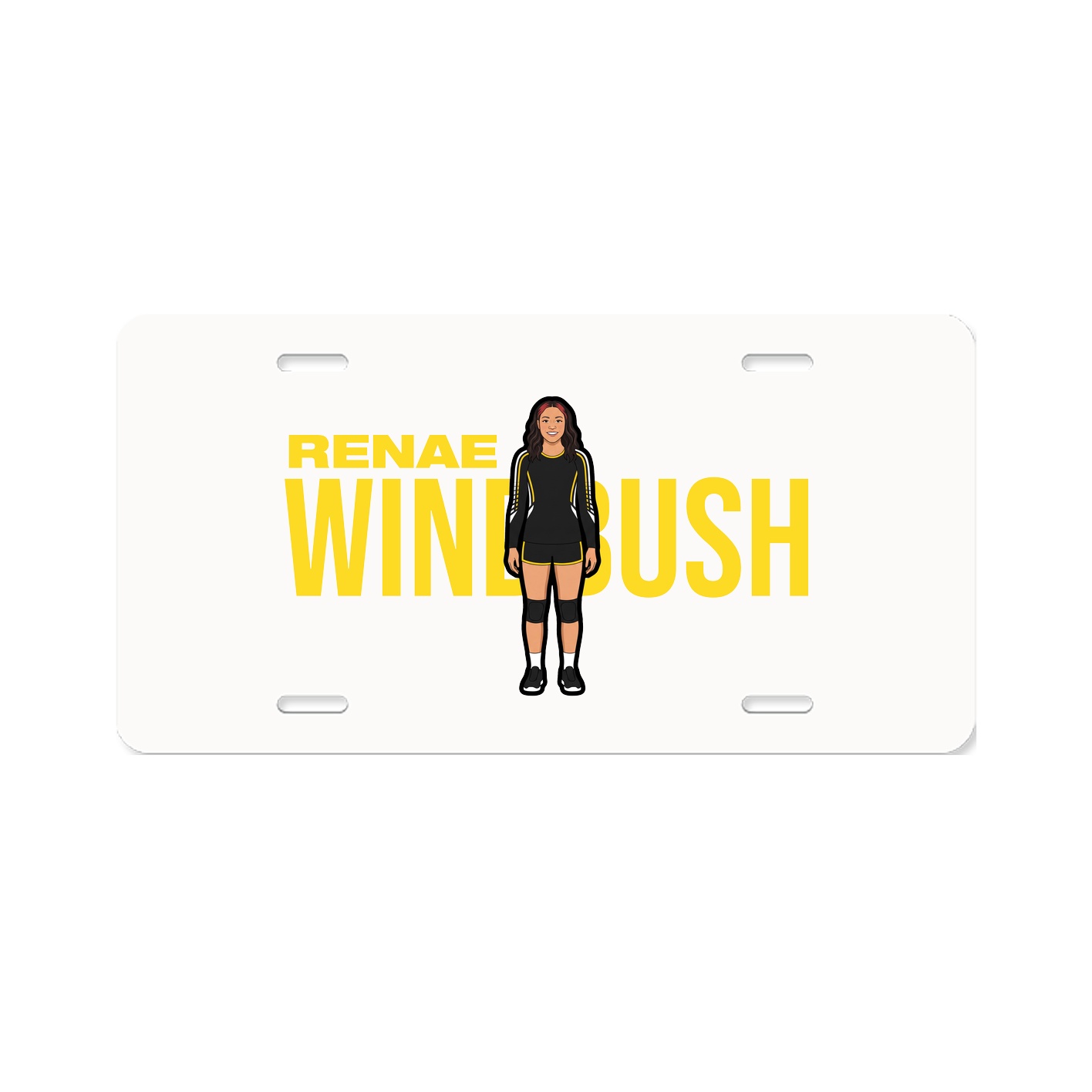 License Plate — Player Name in Classic