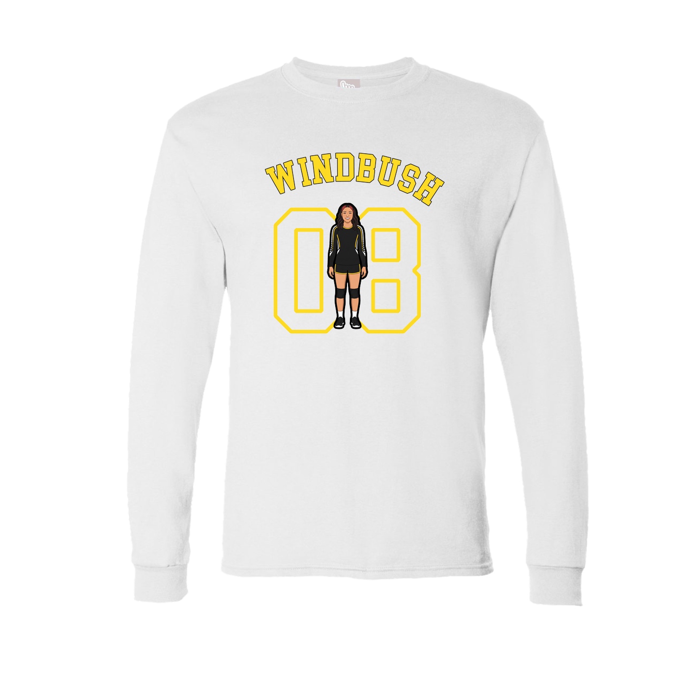 Long Sleeve Tee — Shirsey Arch in White